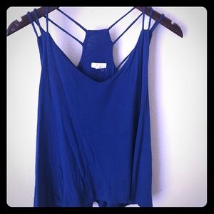Royal blue spaghetti strap top